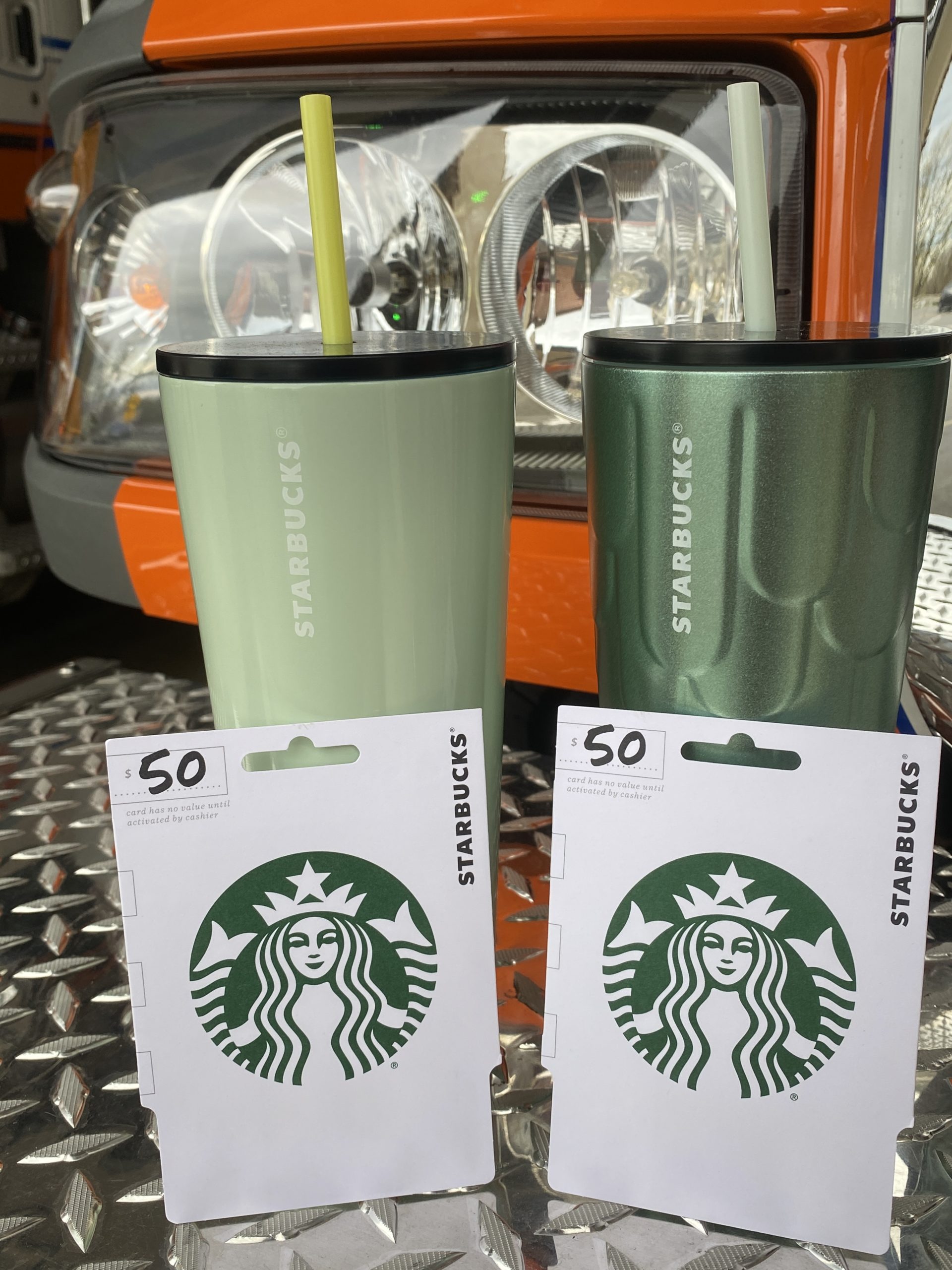 Starbucks Gift Cards + Cups Package